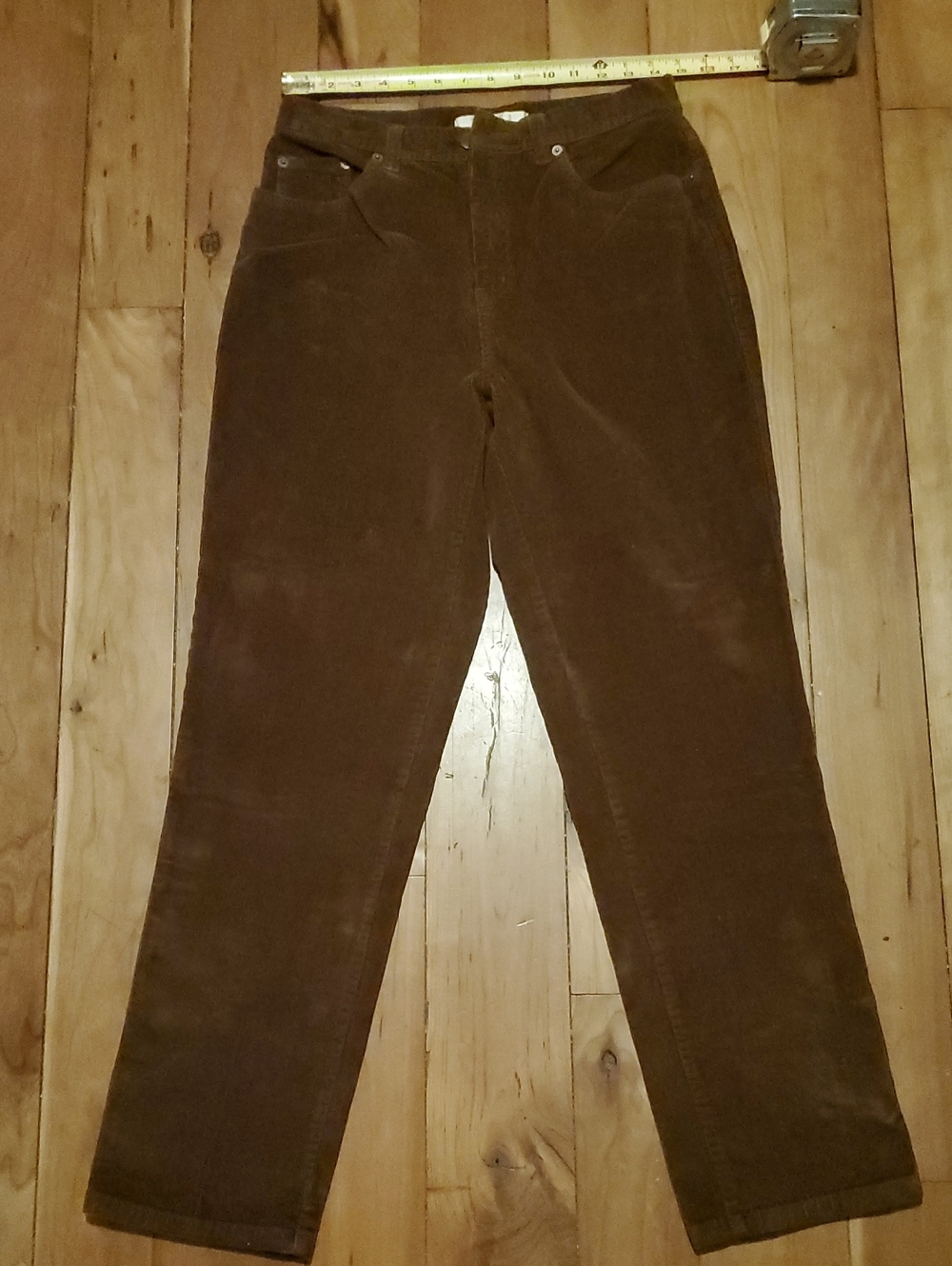 Vintage Bill Blass Jeanswear Corduroy Brown Strech Pants Size 8